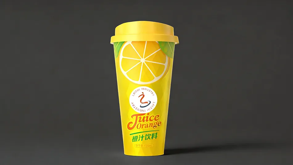450ml natural orange juice cup