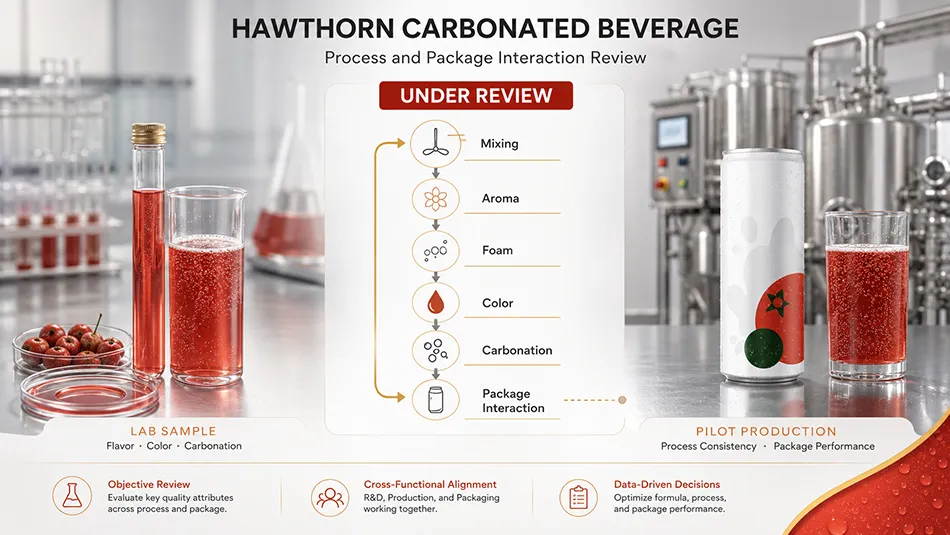 Hawthorn laboratory sample compared with scale-up review checkpoints