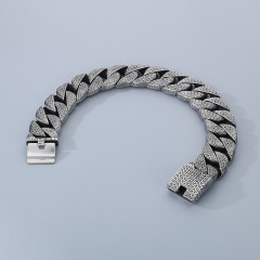 Fashion Cool Men Retro Silver Stainless Steel Wide thick Chain Chocker Necklace Jewelry