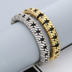 Fashion Cool Men Silver Gold Stainless Steel Bangles Bracelets