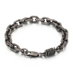 Fashion Cool Men 316L Fine Stainless Steel Link Twist Chain Bracelets