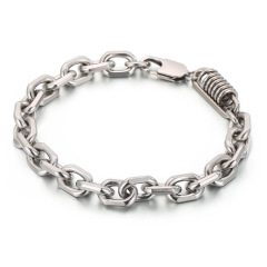 Fashion Cool Men 316L Fine Stainless Steel Link Twist Chain Bracelets