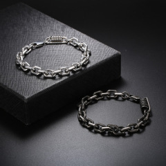 Fashion Cool Men 316L Fine Stainless Steel Link Twist Chain Bracelets