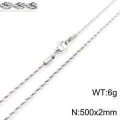Fashion Men Women Stainless Steel Link Twist Chain Necklaces