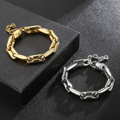 Fashion Cool Men Stainless Steel Link Thick Chain Bracelets