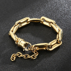 Fashion Cool Men Stainless Steel Link Thick Chain Bracelets