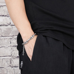 Fashion Cool Men Stainless Steel Link Thick Chain Bracelets
