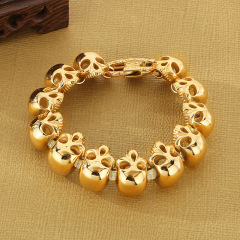 Fashion Punk Style Men Fine 316L Stainless Steel Retro Luck Charms Chain Bracelets