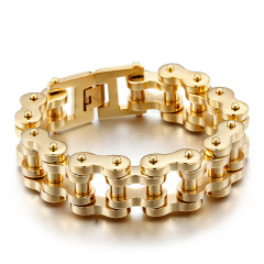 Fashion Women Punk Style Men Fine 316L Stainless Steel Retro Luck Charms Chain Bracelets