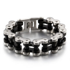 Fashion Women Punk Style Men Fine 316L Stainless Steel Retro Luck Charms Chain Bracelets