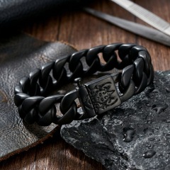 2026 New Arrival Punk Cool Men Fine 316L Stainless Steel Retro Dragon Charms Chain Bracelets