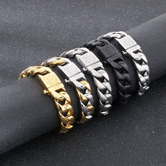 2026 New Arrival Punk Cool Men Fine 316L Stainless Steel Retro Dragon Charms Chain Bracelets