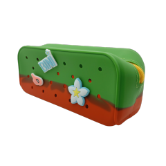 Silicone Carton pencil/comestic bag