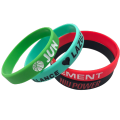 Wristband/bracelet (debossed with color filling)