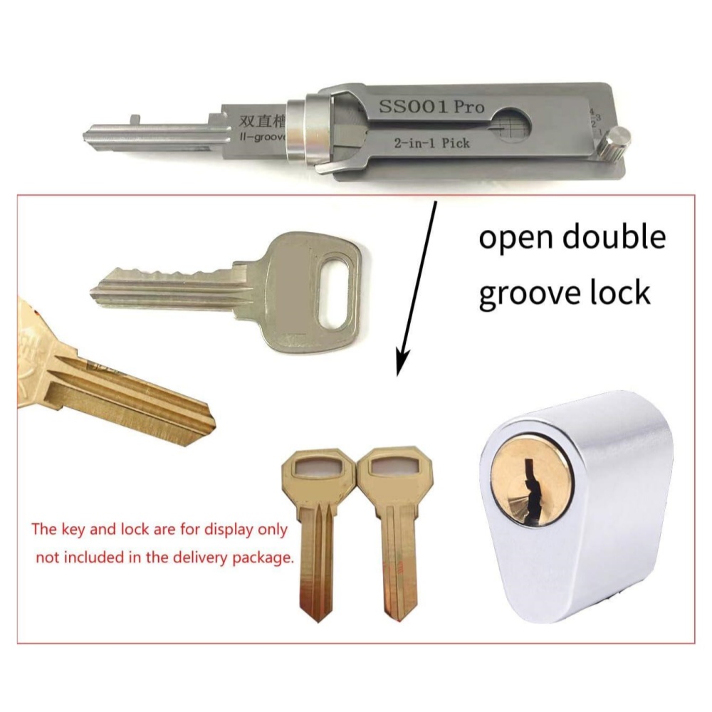 LISHI SS001 Pro Key Decoder and Pick Tools for Double Groove Door Lock-3