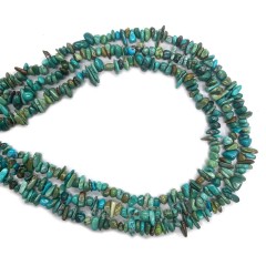 Natural Multicolor Hubei Turquoise Chips, Approx 3-6mm, 38-40cm/strand