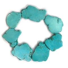Dyed Blue Magnesite Turquoise Faceted Cubes, Approx 5-8mm, 38cm/strand