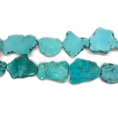 Dyed Blue Magnesite Turquoise Faceted Cubes, Approx 5-8mm, 38cm/strand