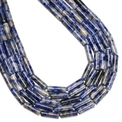 Blue Spot Jasper Tubes, Approx 4x13mm, 38cm/strand