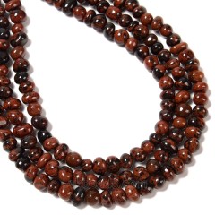 Mahogany Obsidian Nuggets, Approx 6-8mm~8-10mm, 38cm/strand