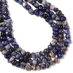 Sodalite Nuggets, Approx 6-8mm~8-10mm, 38cm/strand