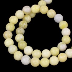 Lemon Jade Smooth Rounds, Approx 8-10mm, 38cm/strand