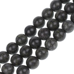 Green Lace Stone Smooth Rounds, Approx 4-14mm, 38cm/strand