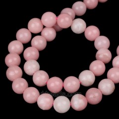 Pink Opal Color Jasper Smooth Rounds, Approx 4-12mm, 38cm/strand