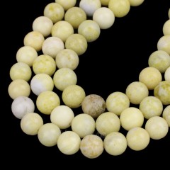 Lemon Jade Smooth Rounds, Approx 8-10mm, 38cm/strand