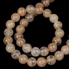 Light Yellow Watermelon Quartz Smooth Rounds, Approx 4-12mm, 38cm/strand