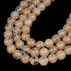 Light Yellow Watermelon Quartz Smooth Rounds, Approx 4-12mm, 38cm/strand