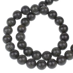 Green Lace Stone Smooth Rounds, Approx 4-14mm, 38cm/strand