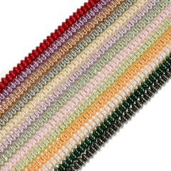 Dark Champagne Glass Pearl Smooth Saucer, Approx 4.5x8mm, 38cm/strand
