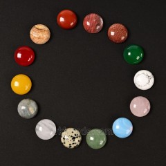 Natural Gemstone Smooth Round Cabochons, Approx 6-25mm(±0.2mm), Sell by Piece
