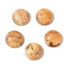 Natural Gemstone Smooth Round Cabochons, Approx 6-25mm(±0.2mm), Sell by Piece