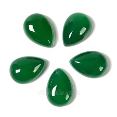 Dyed/Synthetic Gemstone Smooth Tear Drop Cabochons, Approx 6x8-30x40mm(±0.2mm), Sell by Piece