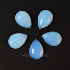 Dyed/Synthetic Gemstone Smooth Tear Drop Cabochons, Approx 6x8-30x40mm(±0.2mm), Sell by Piece