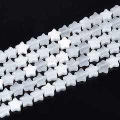 Cats Eye Flat Stars, Approx 10mm, 38cm/strand