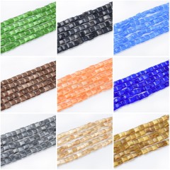 Cats Eye Squares, Approx 8mm, 38cm/strand