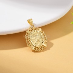 A-Z English Letters Gold Color Plated Brass Oval Charm Pendants, Approx 18x29mm, Sell by Piece