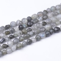 Labradorite Smooth Nuggets Beads Strands, Approx 6x8-8x10mm, 38cm/strand