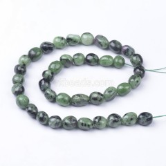 Ruby Zoisite Smooth Nuggets Beads Strands, Approx 6x8-8x10mm, 38cm/strand