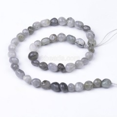 Labradorite Smooth Nuggets Beads Strands, Approx 6x8-8x10mm, 38cm/strand