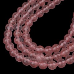 Red Cherry Quartz Smooth Round Beads Strands, Approx 4-14mm, 38cm/strand