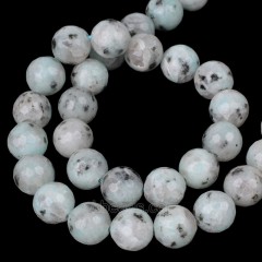 Kiwi Jasper Faceted Round Beads Strands, 128 Facets, Approx 4-14mm, 38cm/strand