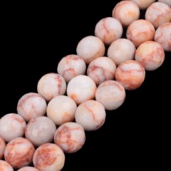 Red Veined Jasper Faceted Round Beads Strands, 128 Facets, Approx 4-12mm, 38cm/strand