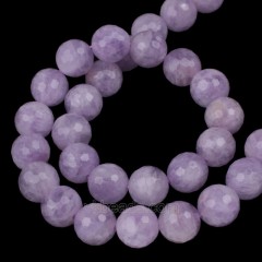 Lavender Amethyst Faceted Round Beads Strands, 128 Facets, Approx 6-12mm, 38cm/strand