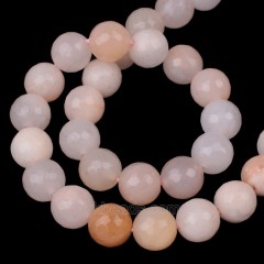 Pink Aventurine Faceted Round Beads Strands, 128 Facets, Approx 4-12mm, 38cm/strand