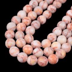 Red Veined Jasper Faceted Round Beads Strands, 128 Facets, Approx 4-12mm, 38cm/strand