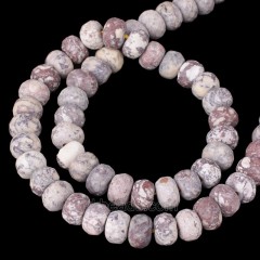 American Turquoise Faceted Rondelle Beads Strands, Approx 5x8mm, 38cm/strand